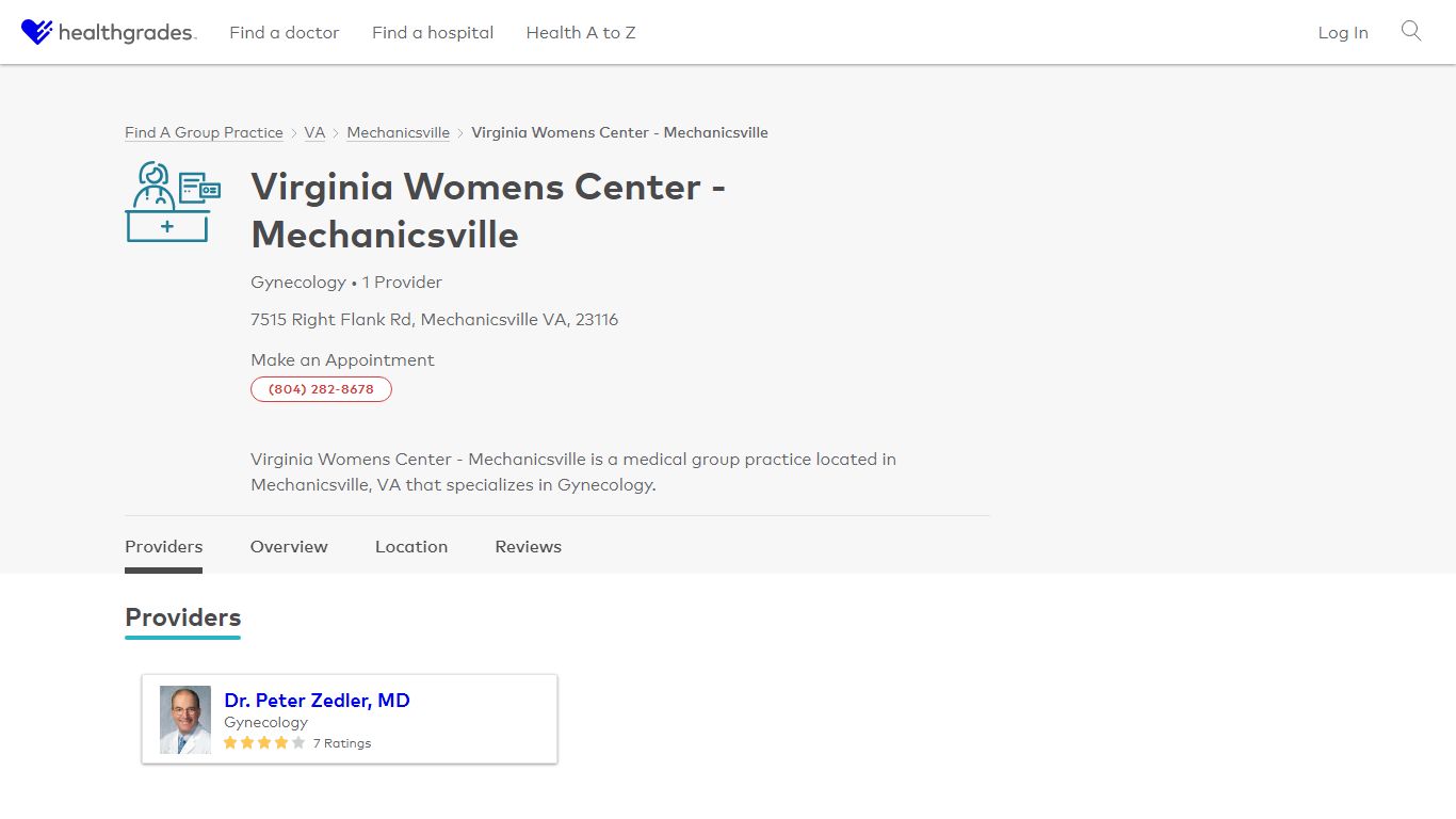 Virginia Womens Center - Mechanicsville, Mechanicsville, VA
